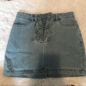 DENIM SKIRT- kendall and kylie